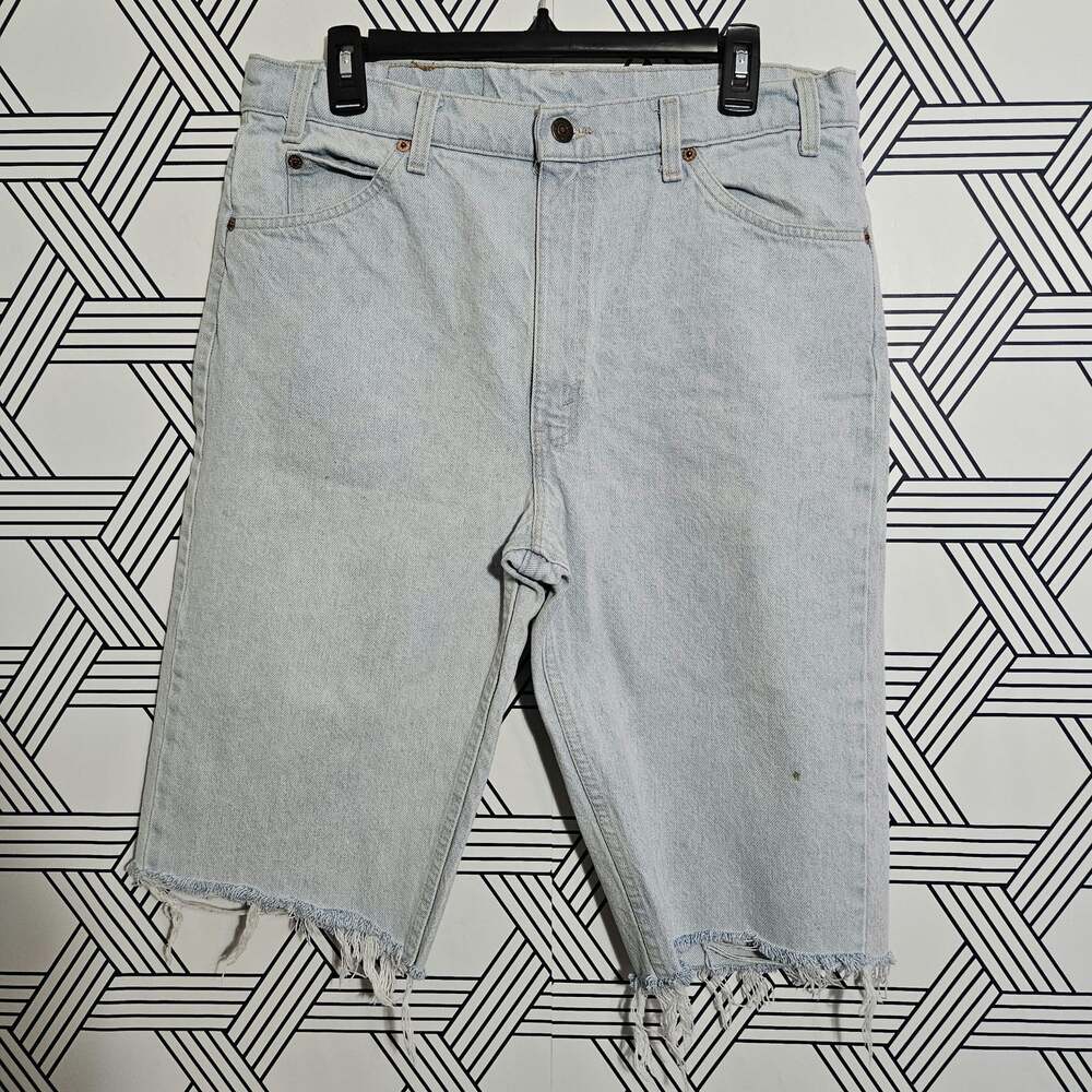 Levi 505 Denim Shorts Size 36 Classic Jorts Y2K/Vintage Core Summer Streetwear